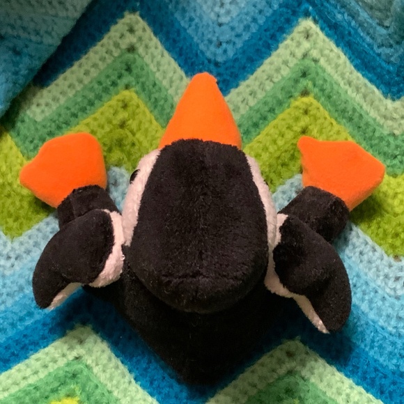 Stuffed Animal Penguin - Steven Smith Stuffed Animals Inc Black White Orange - Picture 4 of 7